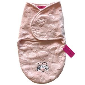 Betsey Johnson Embossed Hearts Swaddle Blanket